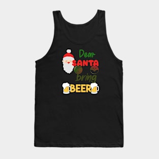 Christmas Santa Bring Beer lovers Tank Top